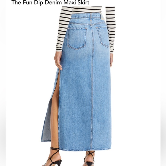 MOTHER fun dip denim maxi skirt - Picture 2 of 2